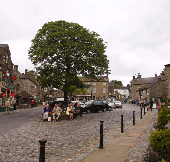 Grassington Square in the Yorkshire Dales